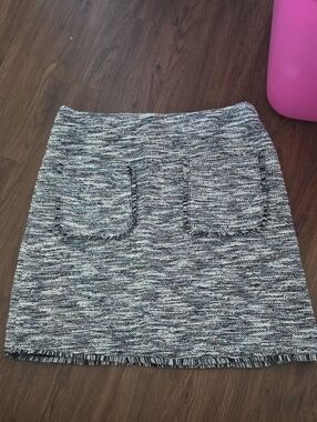 Women's Tweed Pocket Mini Skirt - Gray
